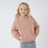 Girls'  Teddy Fleece Zip Front Jacket