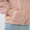 Girls'  Teddy Fleece Zip Front Jacket