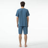 Silky Soft Adult TENCEL Modal Pajama Set - Blue - detail view