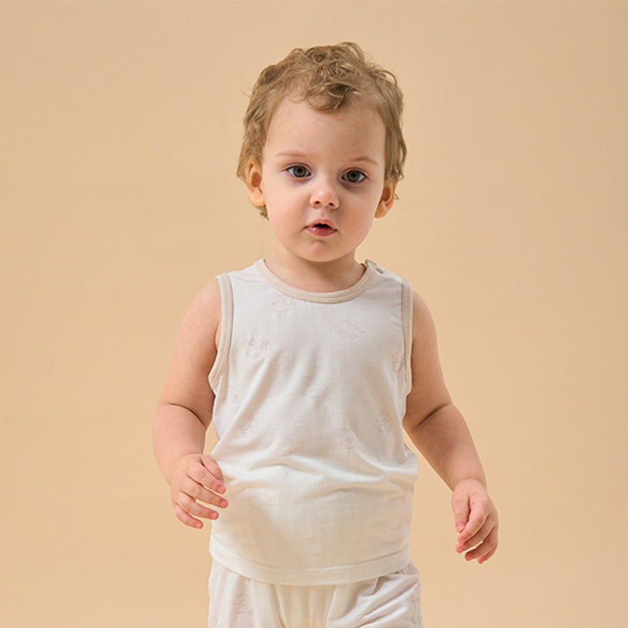 Little Plant Kids Modal Tank Top Soft Breathable Summer Lightweight Tee