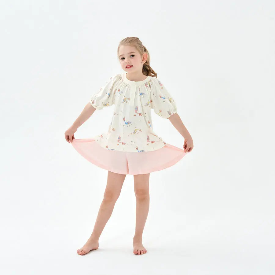 Little Plant Kids TENCEL Lyocell Pajamas Set Mermaid Little Plant 
