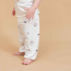 Silky Soft TENCEL Modal Long Pant - Navy Bear - back view