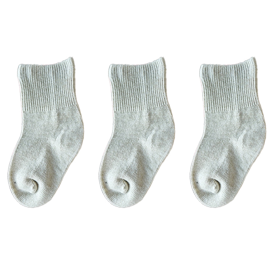 Super Soft Thick Organic Color Cotton Socks (3 Pack) - detail view