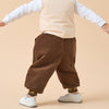 Premium White Duck Down Puffer Pants—— Yellow Car - back view