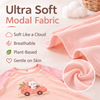 Little Plant Super Soft TENCEL Modal & Organic Cotton Romper- Pink - alternate view