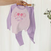 Girls' 2pc long Sleeve T-Shirt - Purple